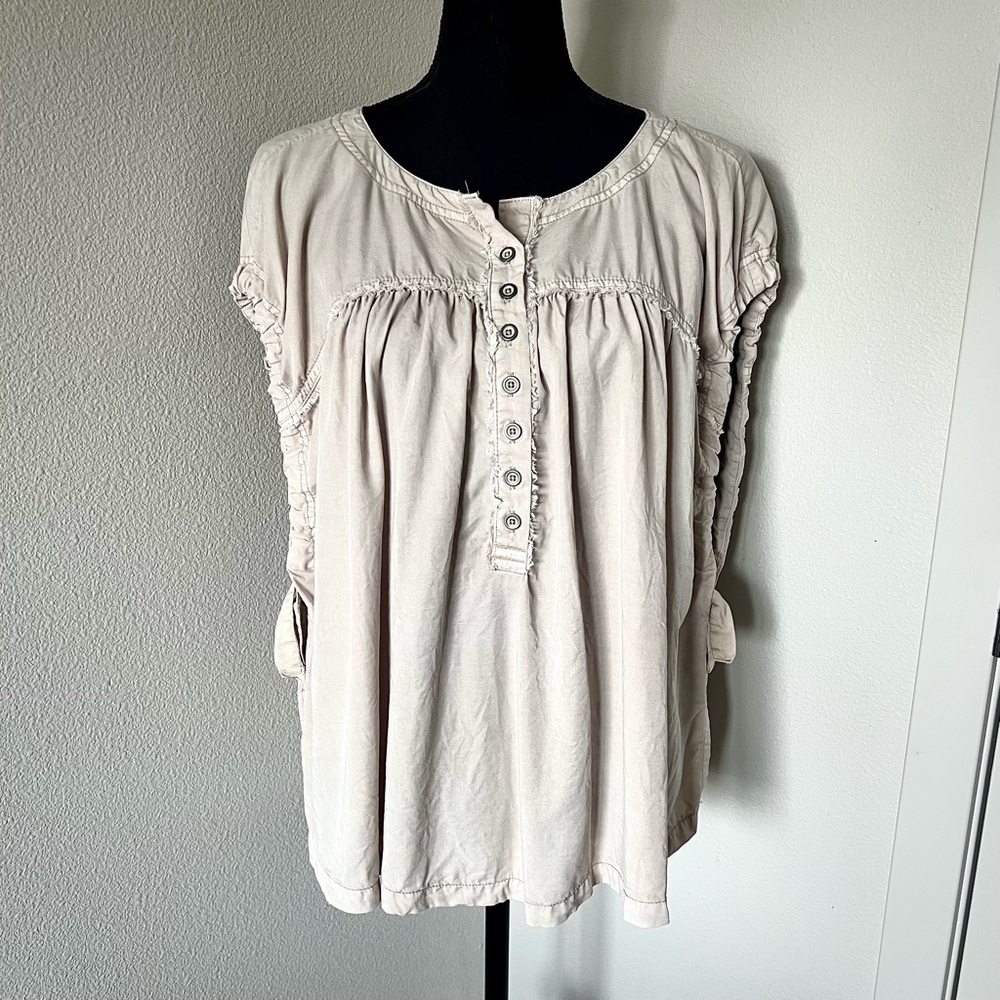 LIKE NEW • Free People We The Free Summer Love Top in Dust Storm • - Picture 2 of 8
